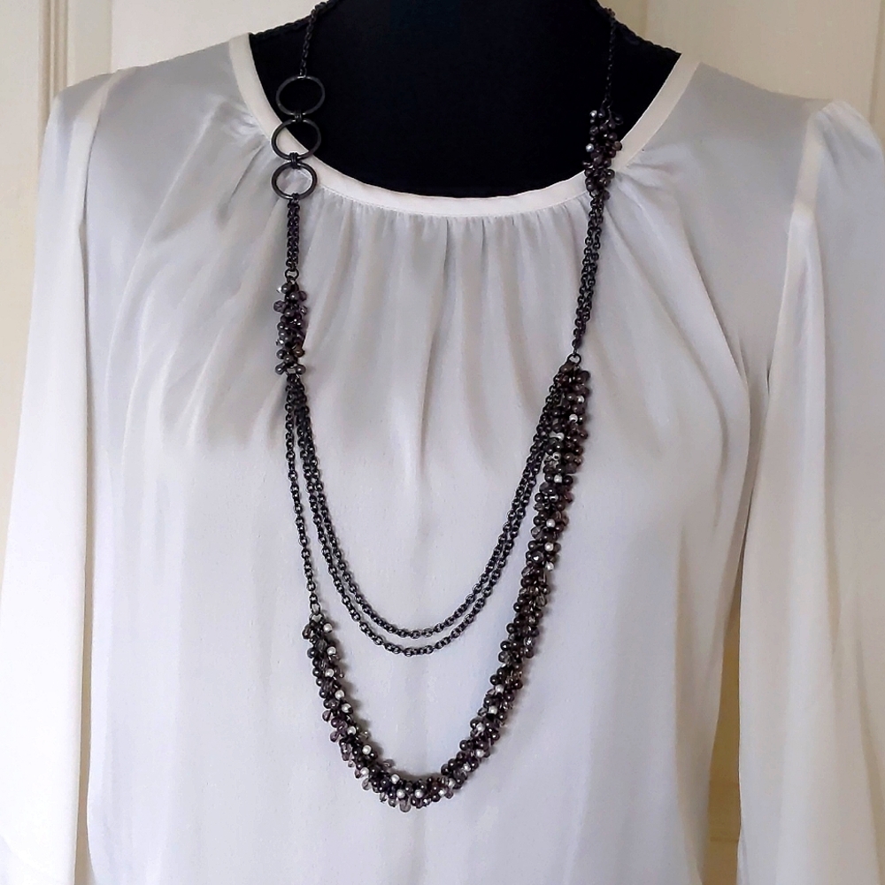 Nwot. The Limited Multiple Strands And Color Bead… - image 2